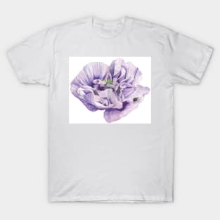 Single Purple Poppy Painting T-Shirt